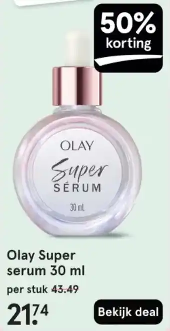 Etos Olay Super serum aanbieding