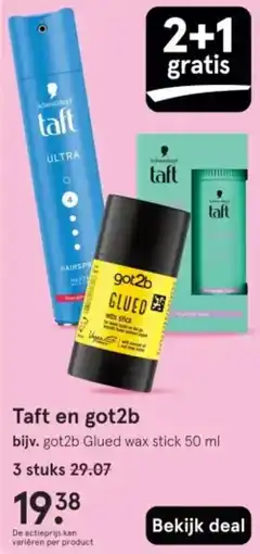 Etos Taft en got2b aanbieding