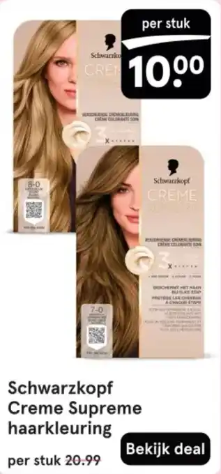 Etos Schwarzkopf Creme Supreme haarkleuring aanbieding