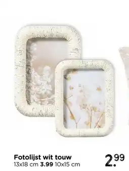 Xenos Fotolijst wit touw aanbieding