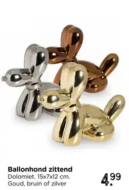 Xenos Ballonhond zittend aanbieding
