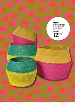 Xenos Mand Colourblock aanbieding