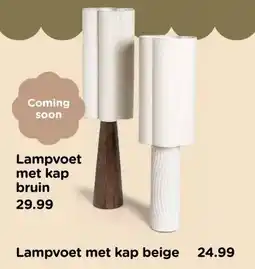 Xenos Lampvoet met kap bruin aanbieding