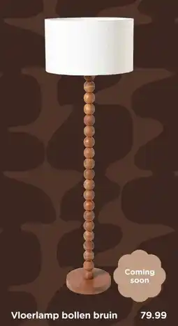 Xenos Vloerlamp bollen bruin aanbieding