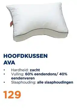 TotaalBED Hoofdkussen Ava | Dons aanbieding