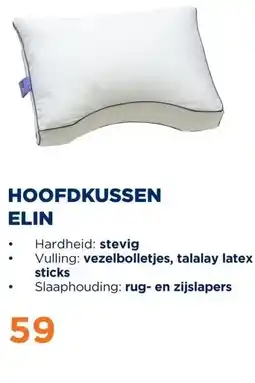 TotaalBED Hoofdkussen Elin | Vezelbolletjes aanbieding