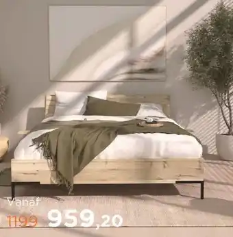 TotaalBED Bed Hull | houten hoofdbord | 140 x 200 cm | Hoekpoten aanbieding