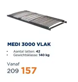TotaalBED Lattenbodem Medi 3000 vlak aanbieding
