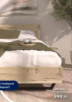 TotaalBED Bed Hull | houten hoofdbord | 140 x 200 cm | Slede poten aanbieding