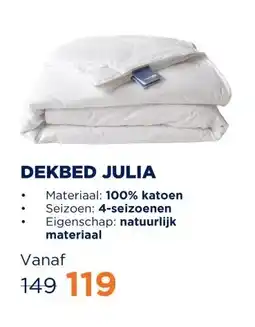 TotaalBED Dekbed Julia 100% katoen | 140 x 200 cm | 4-seizoenen aanbieding