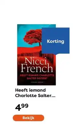 The Read Shop Heeft iemand Charlotte Salter gezien? aanbieding