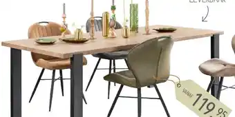 Pronto wonen Eettafel Adanti in kleur Barley aanbieding
