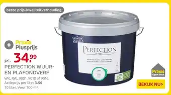 Praxis PERFECTION MUUR- EN PLAFONDVERF aanbieding