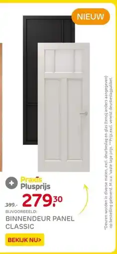 Praxis BINNENDEUR PANEL CLASSIC aanbieding