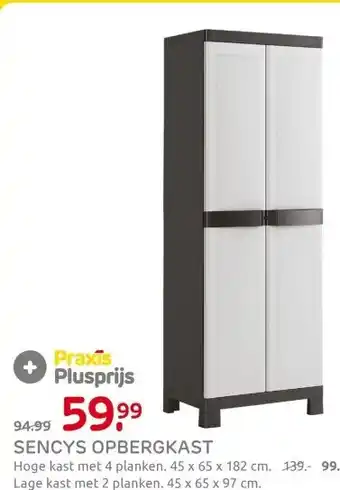 Praxis SENCYS OPBERGKAST aanbieding
