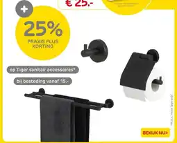 Praxis Tiger sanitair accessoires aanbieding