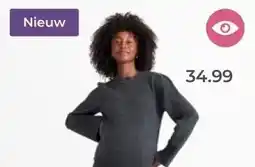 Prenatal Prénatal zwangerschapstrui lange mouwen effen grijs aanbieding