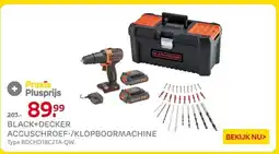 Praxis BLACK+DECKER ACCUSCHROEF-/KLOPBOORMACHINE aanbieding