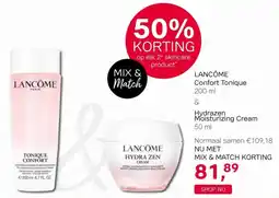 Pour Vous Lancôme Confort Tonique & Hydrazen Moisturizing Cream aanbieding