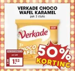 MCD Supermarkt VERKADE CHOCO WAFEL KARAMEL aanbieding