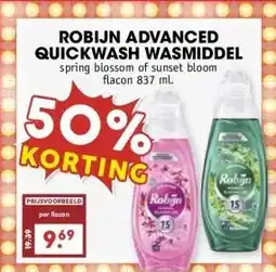 MCD Supermarkt ROBIJN ADVANCED QUICKWASH WASMIDDEL aanbieding