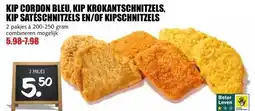 MCD Supermarkt KIP CORDON BLEU, KIP KROKANTSCHNITZELS, KIP SATÉSCHNITZELS EN/OF KIPSCHNITZELS aanbieding