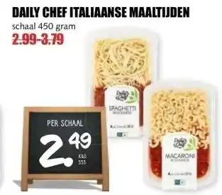MCD Supermarkt DAILY CHEF ITALIAANSE MAALTIJDEN aanbieding
