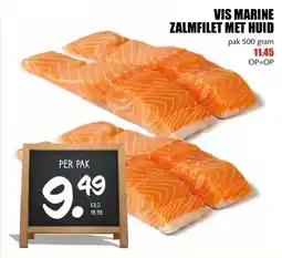 MCD Supermarkt VIS MARINE ZALMFILET MET HUID aanbieding