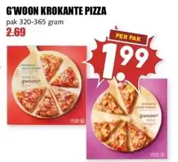MCD Supermarkt G'WOON KROKANTE PIZZA aanbieding