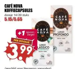 MCD Supermarkt CAFÉ NOVA KOFFIECAPSULES aanbieding
