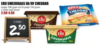 MCD Supermarkt ERU SMEERKAAS EN/OF CHEDDAR aanbieding