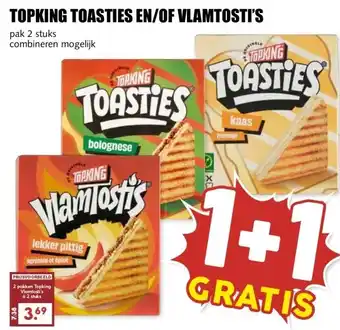 MCD Supermarkt TOPKING TOASTIES EN/OF VLAMTOSTI'S aanbieding