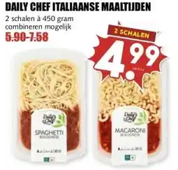 MCD Supermarkt DAILY CHEF ITALIAANSE MAALTIJDEN aanbieding