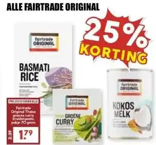 MCD Supermarkt ALLE FAIRTRADE ORIGINAL aanbieding