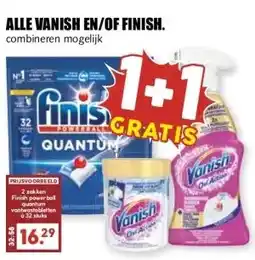 MCD Supermarkt ALLE VANISH EN/OF FINISH. aanbieding