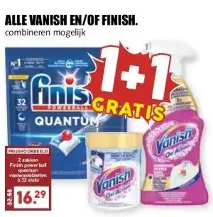 MCD Supermarkt ALLE VANISH EN/OF FINISH. aanbieding