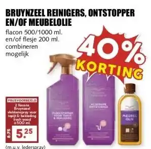 MCD Supermarkt BRUYNZEEL REINIGERS, ONTSTOPPER EN/OF MEUBELOLIE aanbieding