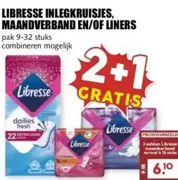 MCD Supermarkt LIBRESSE INLEGKRUISJES, MAANDVERBAND EN/OF LINERS aanbieding