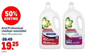 Makro Ariel Professional vloeibaar wasmiddel aanbieding