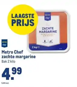 Makro Metro Chef zachte margarine aanbieding