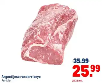 Makro Argentijnse runderribeye aanbieding