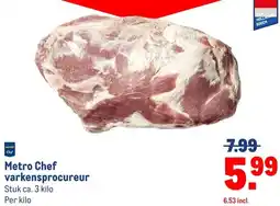 Makro Metro Chef varkensprocureur aanbieding