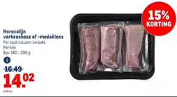 Makro Horecalijn varkenshaas of -medaillons aanbieding