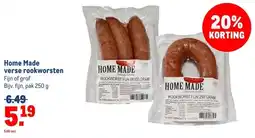 Makro Home Made verse rookworsten aanbieding