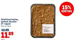 Makro Stoofvlees hachee, goulash, kip pilav of-ragout aanbieding