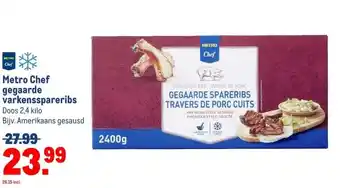 Makro Metro Chef gegaarde varkensspareribs aanbieding