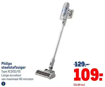 Makro Philips steelstofzuiger aanbieding