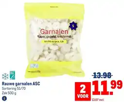 Makro Rauwe garnalen ASC aanbieding
