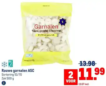 Makro Rauwe garnalen ASC aanbieding