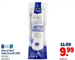 Makro Metro Chef kokerkreeft MSC aanbieding